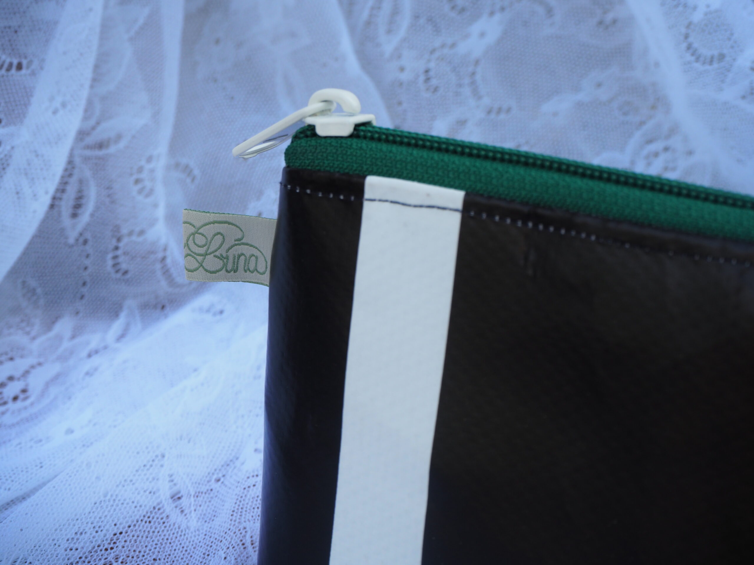 Recycled Backdrop: Cosmetic Bag (green) - Image 3